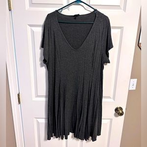 Mini super soft skater dress in grey, 3X